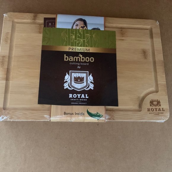 Bamboo Cutting Board | Kitchen Chopping Board | Heavy Duty Serving Tray 12"x 8" - Picture 2 of 6